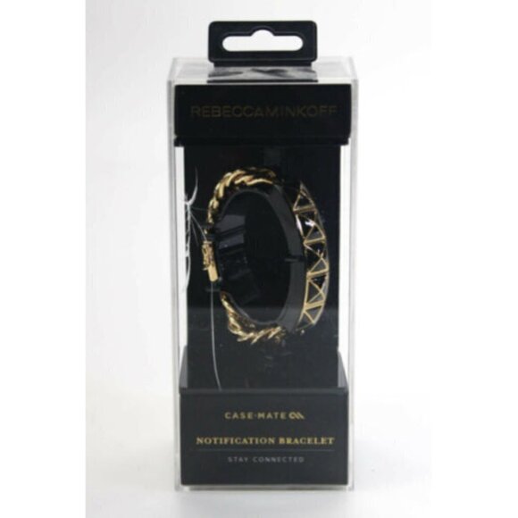 Rebecca Minkoff Smart Notification Bracelet Gold Link Chain School Work Party - Picture 6 of 10